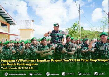 Pangdam XV Pattimura Ingatkan Prajurit Yon TP 914 Tetap Siap Tempur Dan Peduli Pembangunan