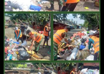 Terus Bergerak,Satgas Grebek Sampah Kodim 0592/JU dan Komduk Wujudkan Lingkungan Bersih dan Sehat
