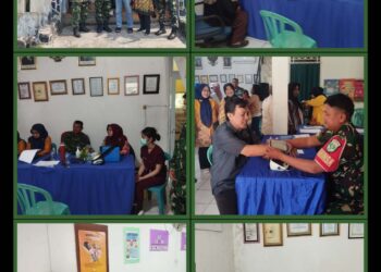 Bakti Kesehatan Koramil 06/Kelapa Gading,Wujud Kepedulian TNI Dengan Kesehatan Masyarakat