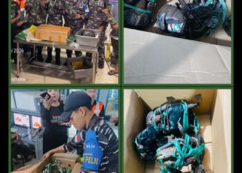 Berhasil Gagalkan Penyelundupan di KM Nggapulu, Pam Pelni Kodaeral IX Amankan Kepiting Kenari dan Miras