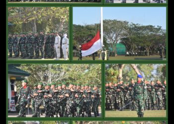 Upacara Bendera Jadi Momentum Perkuat Disiplin dan Pengabdian Prajurit Kodam XXIV/MT