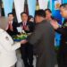Danramil 0201-16/TM Serahkan Tumpeng HUT Bhayangkara ke-80 kepada Kapolresta Deli Serdang