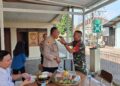 Bersama Sekcam, Danramil Rajeg Kejutkan Polsek dengan Nasi Tumpeng