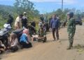 Gotong Royong Bersama Warga, Koramil 12/Langgapayung Perkuat Kemanunggalan TNI dengan Rakyat