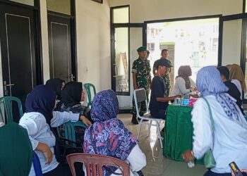 Koramil 14/Panongan Gelar Komsos dan Bakti Sosial Kesehatan “Jaga Jakarta On The Spot”, Warga Sambut Antusias
