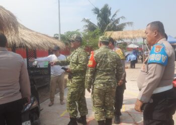 PENYIAPAN LOMBA BINDES TINGKAT KABUPATEN DAN PENGUATAN KETAHANAN PANGAN,BABINSA KORAMIL 01/TELUKNAGA KOMSOS DENGAN PERANGKAT DESA