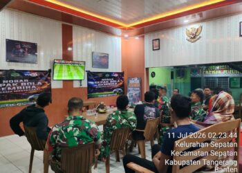 KORAMIL 10/SEPATAN GELAR NOBAR GEMBIRA PIALA DUNIA 2026 BERSAMA MASYARAKAT