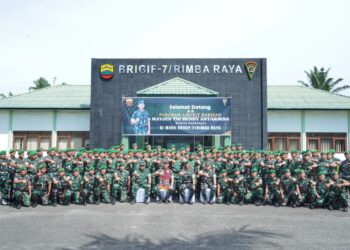 Pangdam I/BB Kunjungi Brigif 7/Rimba Raya, Ingatkan Prajurit selalu Bersyukur, Disiplin, dan Bijak Bermedia Sosial