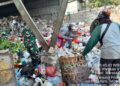 Tumpukan Sampah Penyebar Penyakit di TPS Sementara diBersihkan Satgas Kodim 0502/JU