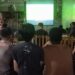 Usai Domino Gembira, Warga Senayang Langsung Nobar Laga Prancis vs Spanyol Yang Diwadahi Koramil 06/Senayang