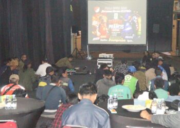 Nobar Gembira Piala Dunia 2026, Korem 052/Wijayakrama Perkuat Kebersamaan dan Kemanunggalan dengan Masyarakat