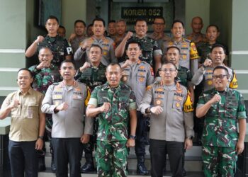 Perkokoh Sinergitas TNI–Polri dan Pemda, Danrem 052/Wijayakrama Tegaskan Komitmen Jaga Kondusivitas Wilayah