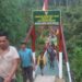 Kodim 0206/Dairi Rampungkan Perbaikan Jembatan Gantung Perintis 2 di Desa Mbinalun, Pakpak Bharat