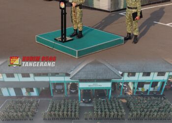 Danramil 01/Tgr Komandan Upacara Bendera 17-an di Kodim 0506/Tangerang