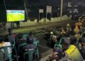 Nobar Semifinal Piala Dunia 2026, Brigif 13 Kostrad Pererat Kebersamaan dengan Masyarakat