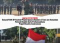 Danyonif 509/BY Kostrad Pimpin Upacara Bendera 17-an dan Jam Komandan Perkuat Disiplin Serta Profesionalisme Prajutit Ksatria Condromowo