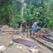 Lokasi TMMD 129 Kodim 0210/TU Diguyur Hujan,Satgas Lanjutkan Pembangunan RTLH di Desa Sjarango