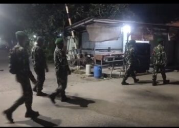 Koramil 11/Pasar Kemis Gelar Patroli Jalan Kaki dan Berkendara Maung, Jaga Keamanan Wilayah