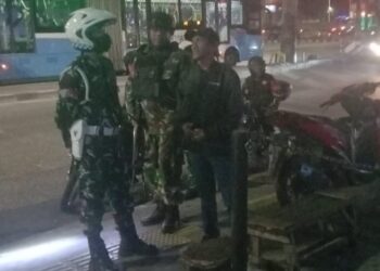 Cegah Aksi Kejahatan dan Berikan Kenyamanan Masyarakat,Kodim 0502/JU Gelar Patroli Satgas Begal