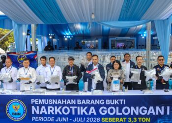 BNN MUSNAHKAN BARANG BUKTI NARKOTIKA PADA PERINGATAN HANI 2026, TEGASKAN KOMITMEN BERANTAS JARINGAN NARKOTIKA