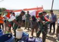 Danrem 064/MY Tinjau TMMD di Patia, Salurkan 50 Ribu Liter Air Bersih bagi Warga Terdampak Kekeringan