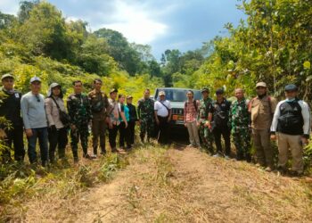 Dandim 1209/Bengkayang Dampingi Tim Kemenhan Tinjau Lokasi Rencana Pembangunan Yon TP 926