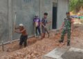 Pastikan Tepat Sasaran dan Berkualitas, Babinsa Monitoring Progres Pembangunan Gedung Makan Bergizi Gratis