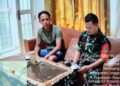 Melalui Komsos, Babinsa Mamut Ajak Warga Waspada Cuaca Ekstrem Musim Angin Selatan
