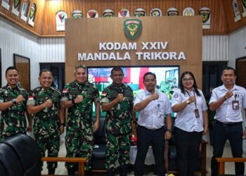 Perkuat Sinergi Layanan Kesehatan, Pangdam XXIV/MT Terima Audiensi BPJS Kesehatan Merauke
