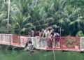 Bakti TNI Hadirkan Harapan Baru, Jembatan Gantung Idanoho Hampir Rampung