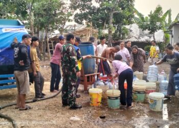 Kodim Tigaraksa dan BBWS Salurkan Air ke 150 KK Pagedangan