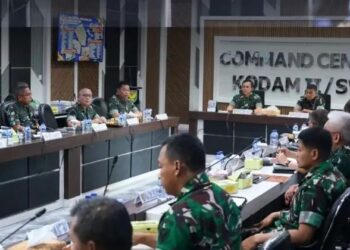 Pangdam II/Swj Pimpin Paparan RGB Proglatsiapops Satgas Pamtas Yonarmed 15/Cailendra TA. 2026