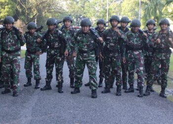Prajurit Batalyon Hanud 11 Pasgat Laksanakan Lintas Medan Tingkatkan Ketangkasan dan Jiwa Korsa