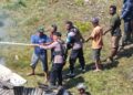 Kodim 1714/Puncak Jaya Reaksi Cepat Bantu Pemadaman Kebakaran di Kota Mulia