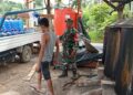“Pastikan Air Minum Aman Dikonsumsi, Babinsa Koramil 20/Pante Bidari Cek Standar Kebersihan Tempat Produksi”