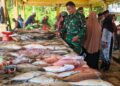 Deteksi Dini Inflasi, Babinsa di Babahrot Pantau Stabilitas Harga Ikan dan Pangan