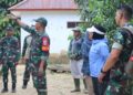 Pastikan Kualitas Pembangunan Maksimal, Dansatgas TMMD Ke-129 Tinjau Progres Sasaran Fisik di Desa Liang Bunyu