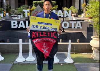 Prestasi Membanggakan, Pratu Iswar Alparisi Atlet Pelari Denma Korpasgat Sabet Podium Honda Run 2026