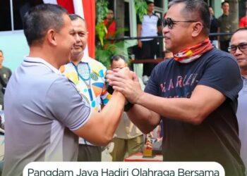 Pangdam Jaya/Jayakarta Hadiri Olahraga Bersama Kasad dan Paguyuban Akmil