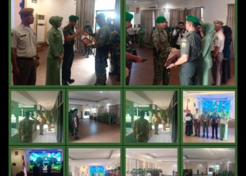 Kolonel Inf Mohammad Syaifuddin Fanany,Pimpin Acara Korp Raport Pindah Satuan Perwira dan Masa Purna Tugas PNS Kodim 0502/JU