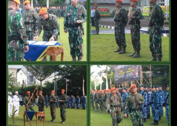 RESIMEN HANUD 1 PASGAT GELAR UPACARA SERAH TERIMA JABATAN KOMANDAN YONHANUD 14 PASGAT DAN YONHANUD 15 PASGAT