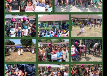 PASCAGEMPA NTT, TANGIS BERUBAH JADI TAWA, MARINIR HADIR PULIHKAN KECERIAAN ANAK PENGUNGSI