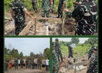 SISWA SESKOAD DIKREG LXVIII GARUDA BERSAMA KOMPONEN MASYARAKAT LAKSANAKAN PENANGGULANGAN DAN PENYULUHAN KARHUTLA DI WILAYAH KODAM XIX/TT