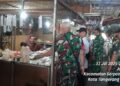 Koramil 09/Serpong Utara Pantau Harga Sembako, Kondisi Pasar Tetap Stabil