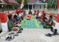 Personel Koramil 02/Tanjung Leidong Hadiri Syukuran Rampungnya Pembangunan Jembatan Garuda di Desa Simandulang