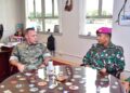 KOMANDAN UNSUR TUGAS MARINIR INDONESIA PAMITAN DENGAN COMMANDING OFFICER MARINE CORPS BASE HAWAII USA USAI RIMPAC 2026