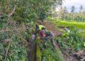 TNI Manunggal Air, Serka Imam Sungep Bersama Warga Kedung Banteng Gotong Royong Bersihkan Irigasi