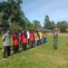 Babinsa 03/Sungai Sariak dan Bhabinkamtibmas Latih Paskibraka Tingkat Kecamatan