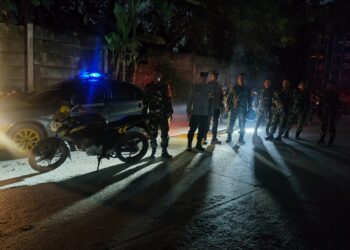 Antisipasi Daerah Rawan Begal, Koramil 05/Balaraja Gelar Patroli Bersama Polsek