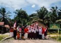 Persit Koramil 01/Aek Kanopan Dukung Penuh Peresmian “Jembatan Merah Putih” Demi Kemanfaatan Masyarakat
